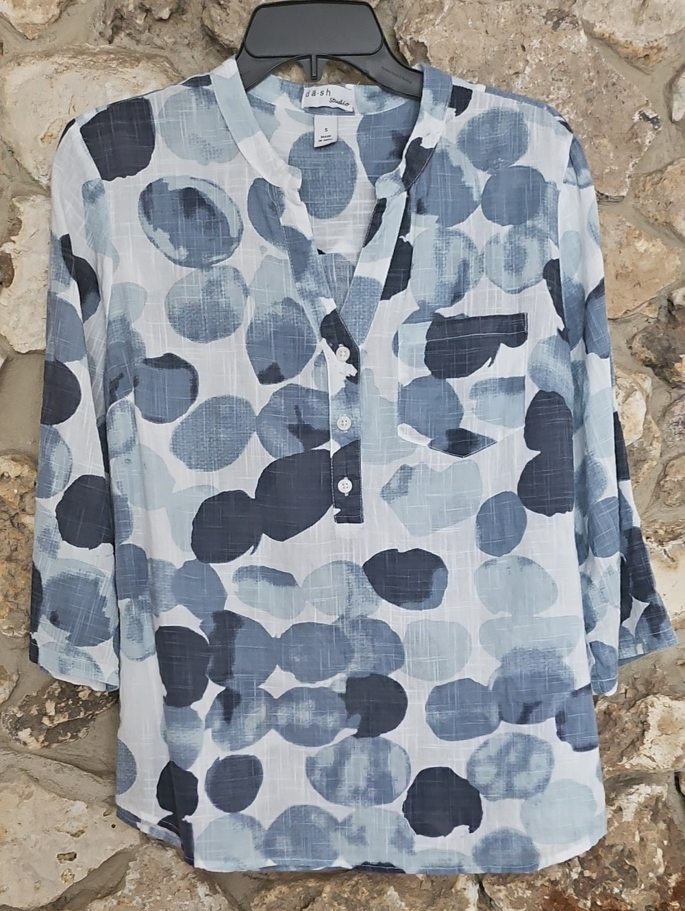 Studio Blue Dot Print Relaxed Tunic